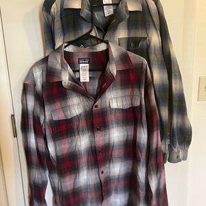 2 Patagonia Men’s Plaid Casual Shirts